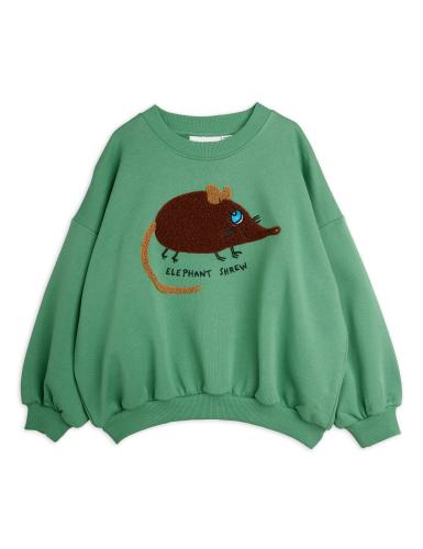 Sweatshirt chenille - näbbmus grön