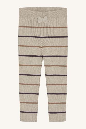 Laura, Leggings randiga - Beige melange