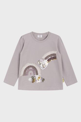 Alma, Långärmad T-shirt Regnbåge - Purple Dove