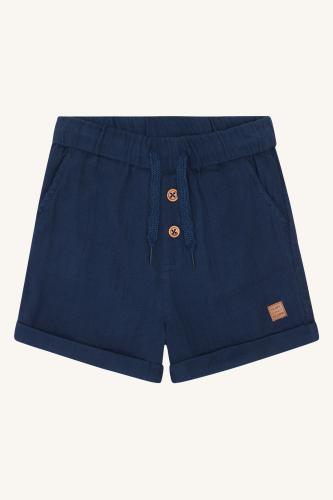 Shorts Haggi - marinblå muslin