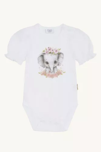 Body Elefant Britt kortärmad - White