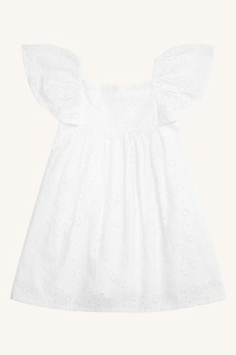 Klänning Donna - vit - broderad