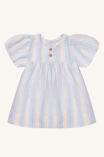 Klänning Kally - ljusblå med ränder