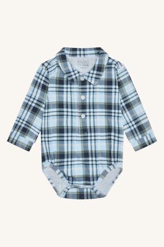 Body skjorta Boye - Rutig - Iron blue