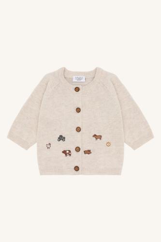 Stickad kofta - Bondgård