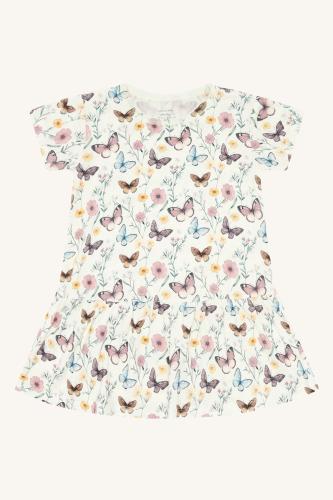 Klänning, Fuia - Ivory butterfly