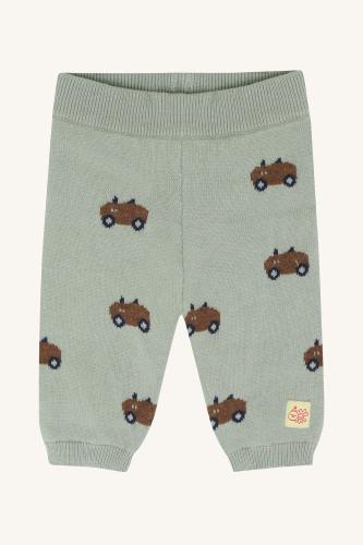Ger Jacquard stickade byxor - bilar