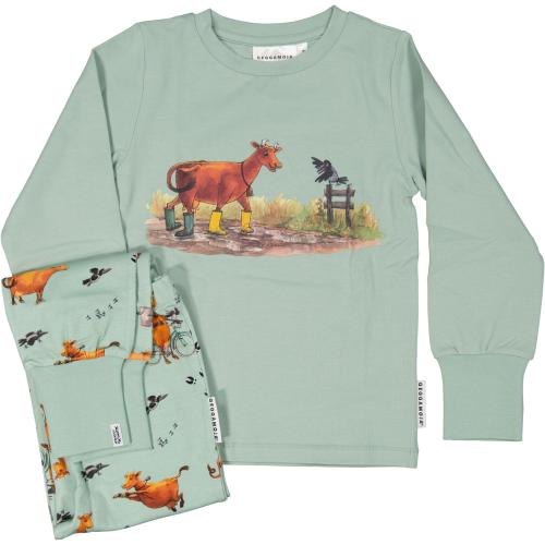 Pyjamas tvådelad Mamma Mu och Kråkan Grön