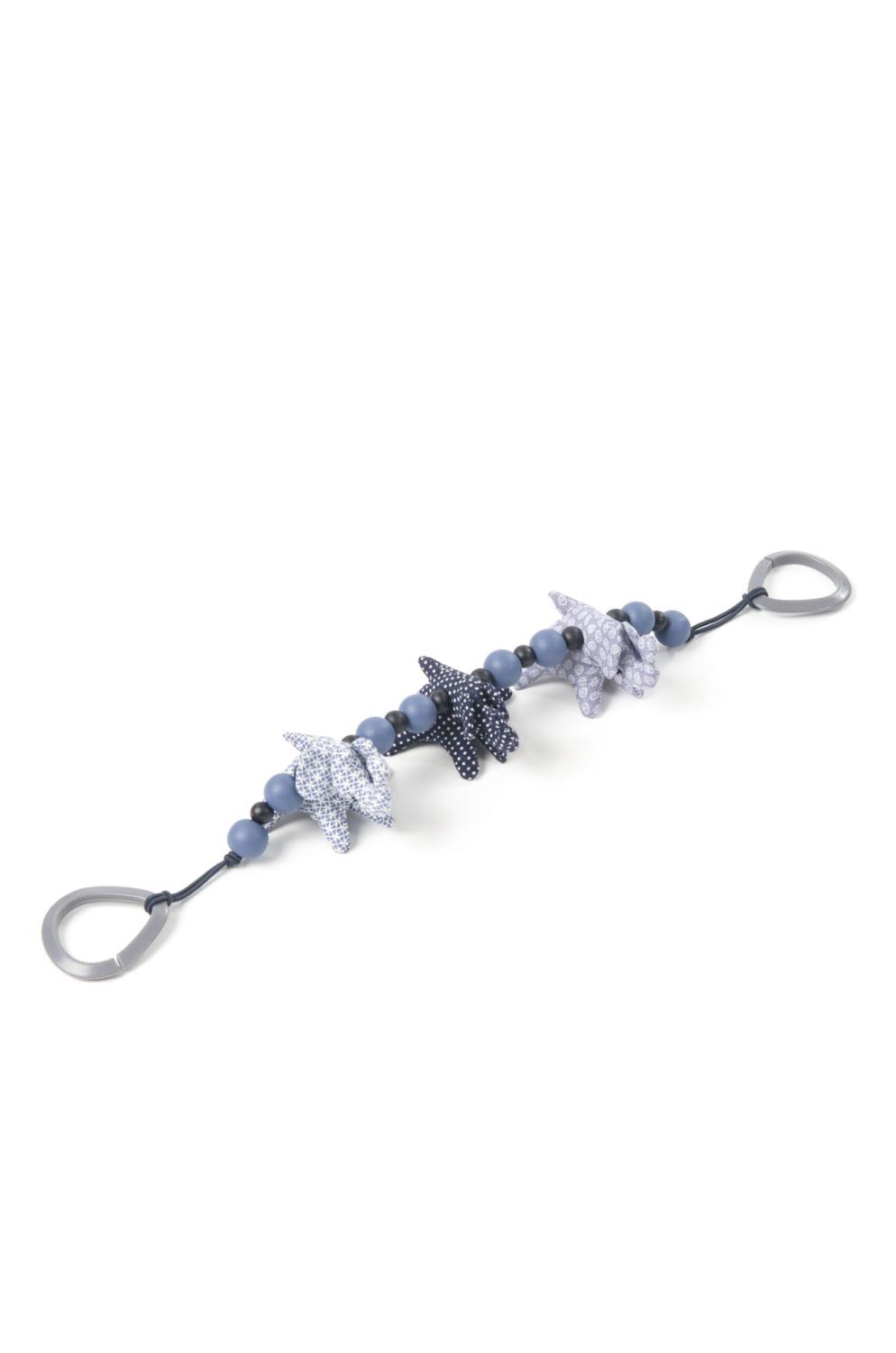 Barnvagndkedja - elefanter - Blå