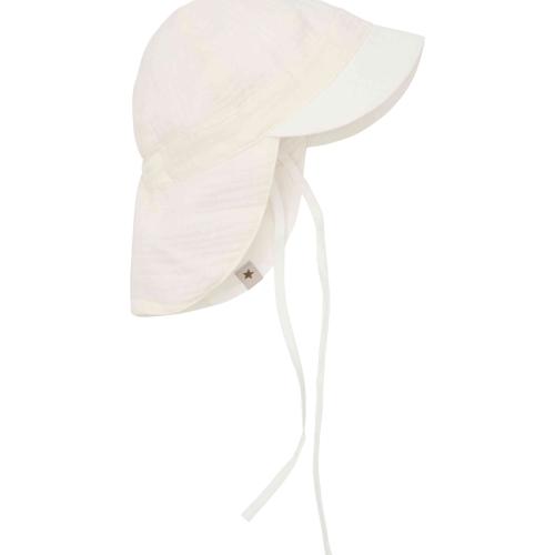 Solhatt i muslin - Antique white