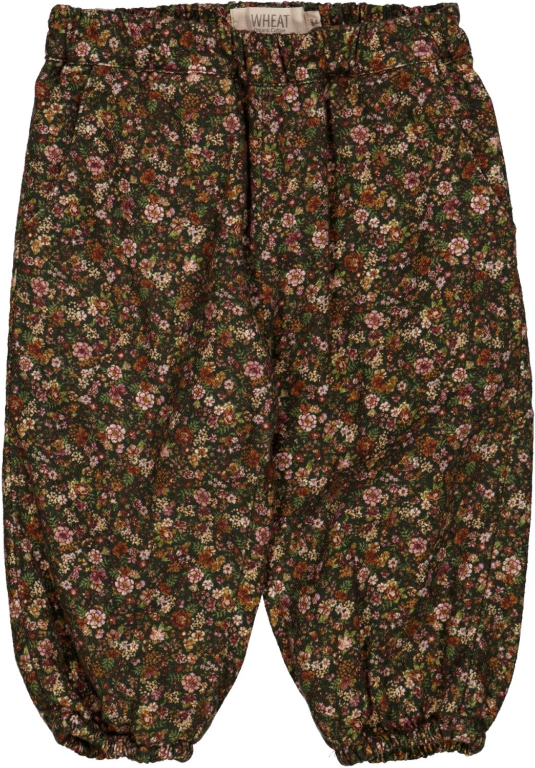 Trousers Malou Lined - Dark army flower baby