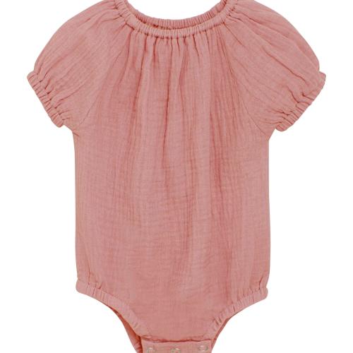 Romper i muslin - Ash rose