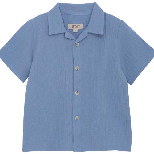 Huttelihut Skjorta - Muslin - blå