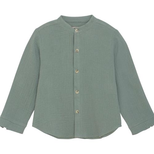 Skjorta i muslin - grön