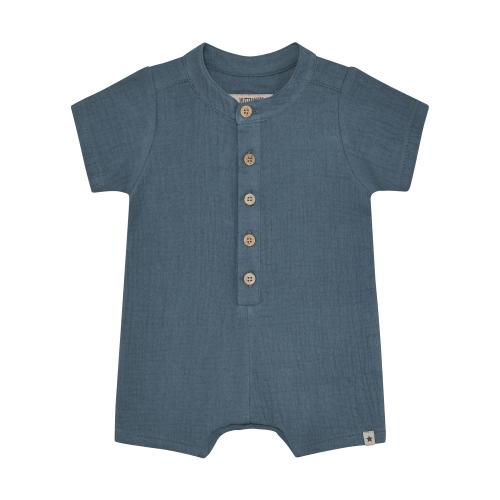 Onesie Muslin blå - Bering sea - sommardräkt