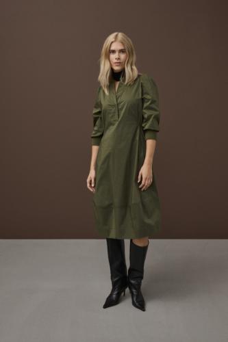 CUantoinett Klänning med 3/4-ärmar - burnt olive