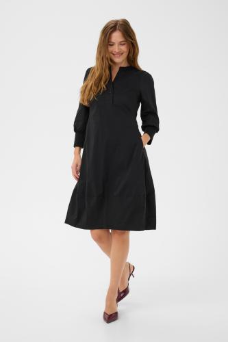 CUantoinett Klänning med 3/4-ärmar svart - Culture