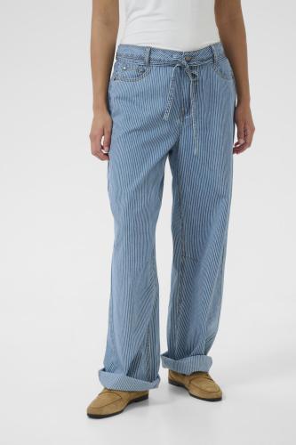 CUayna Byxor blå/vit randiga - Culture