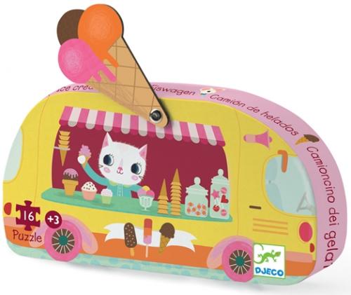 Siluettepussel, glassbil