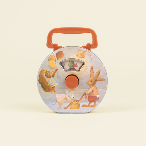 Speldosa rörlig kompisgäng