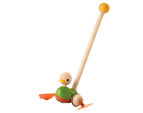 Push-along duck
