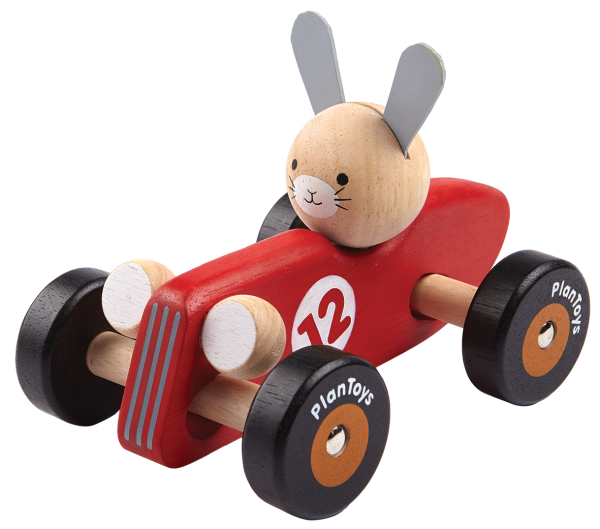 Risi Rabbit Racing Racy Rabbit Racing Rabbit racing car röd
