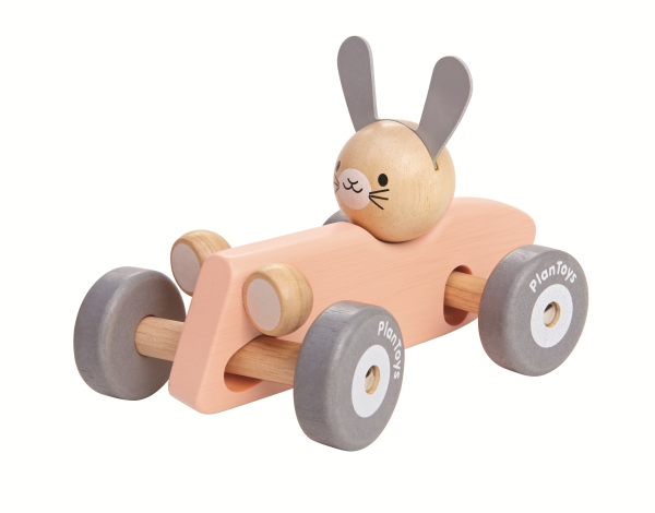 Rabbit racing car - rosa