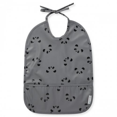 Lai Bib- Panda stone grey