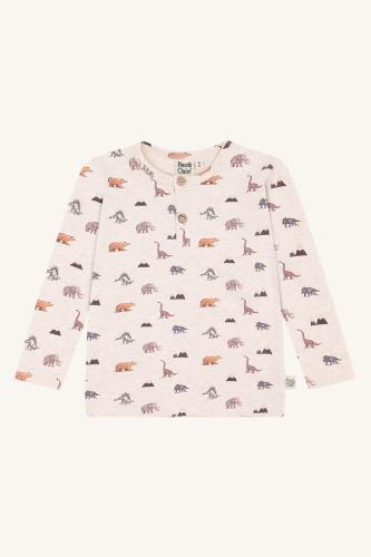 Anton Animals långärmad tröja - Beige/Grå