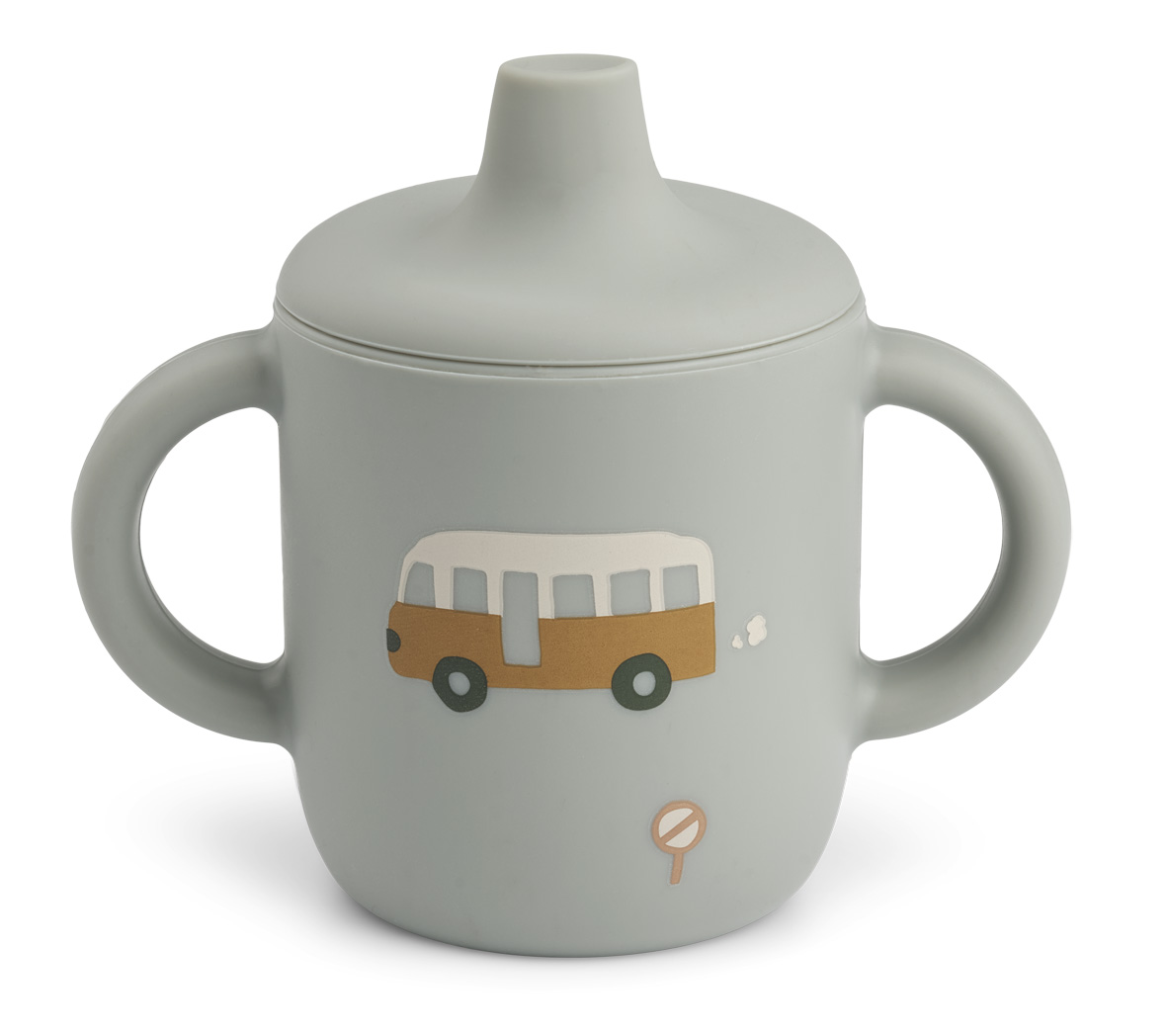 Neil Sippy Cup - Vehicles/ Dove blue mix