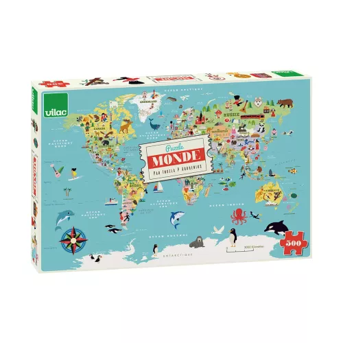 Vilac Pussel - 500 bitar - The World By Ingela Arrhenius