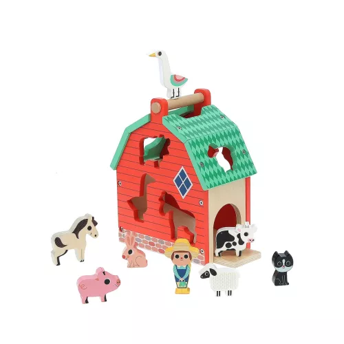 Vilac Plocklåda - Trä - Bondgård - Ingela P Arrhenius