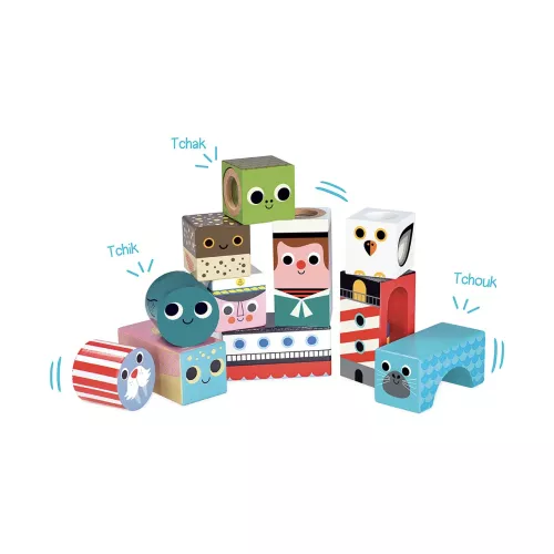 Träklossar med ljud Ingela Arrhenius - Hav