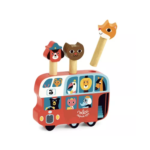 Vilac Pop-up buss i trä