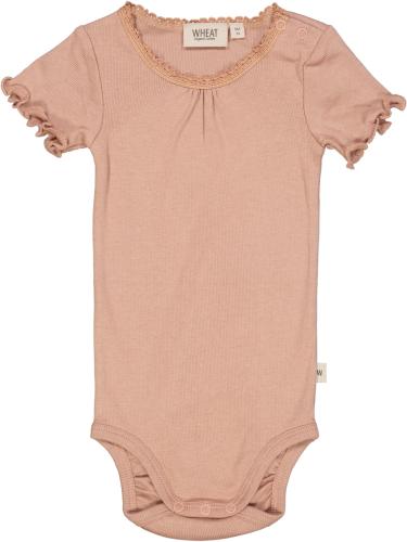 Body Rib Lace, SS, Rose dawn