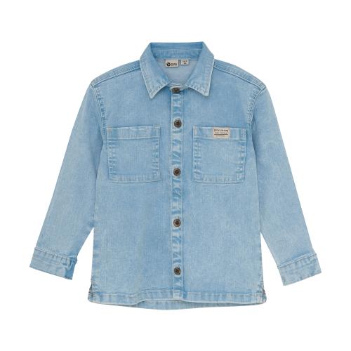 Denim Shirt Backprint - Jeansjackor