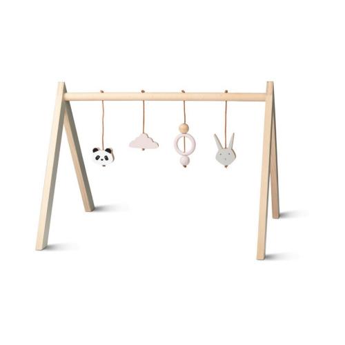 Babygrym i trä - rosa