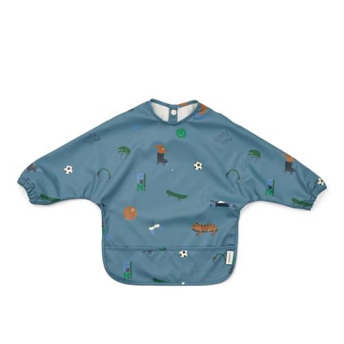 Cape bib, Merle - Fun beach blue