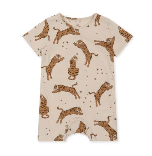Basic romper gots, Tiger sand