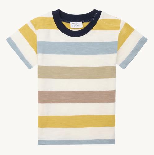 T-shirt randig, Anton - Ivory