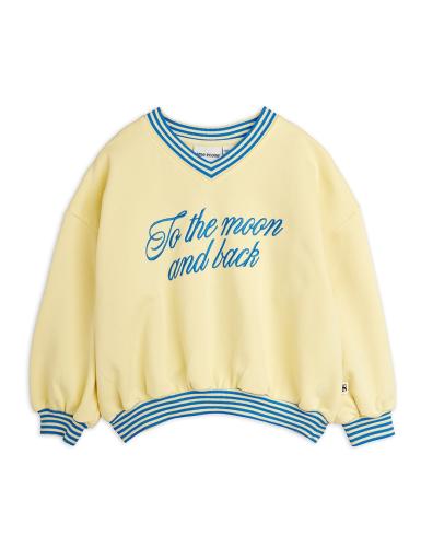 Sweatshirt, To the moon - Yellow