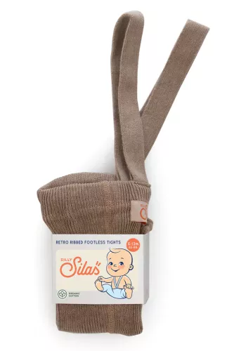Footless cotton tights - Cocoa blend - Silly Silas