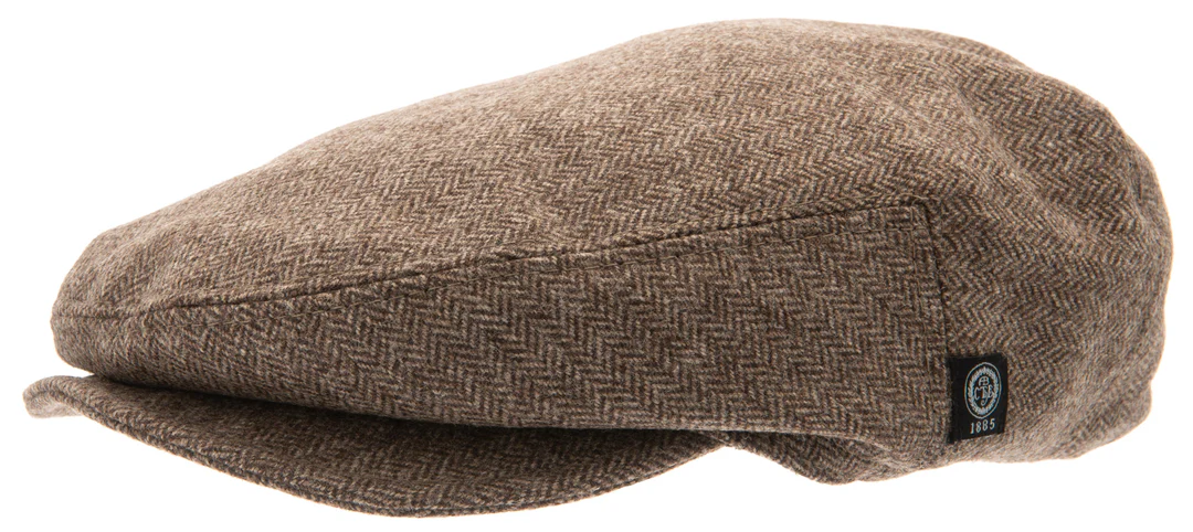 Carl Jr. Herringbone Brown fodrad - gubbkeps