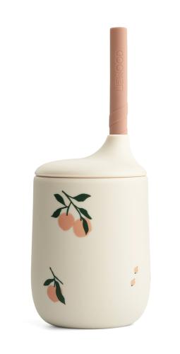 Mugg med sugrör, Ellis - Peach sea shell mix