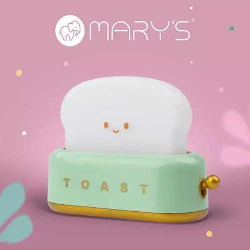 Mary's LED Night Lamp Toaster Green