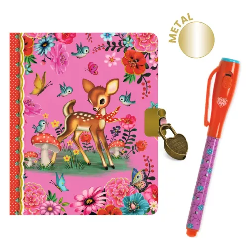 Fiona little secret notebook - magic pen - dagbok med lås