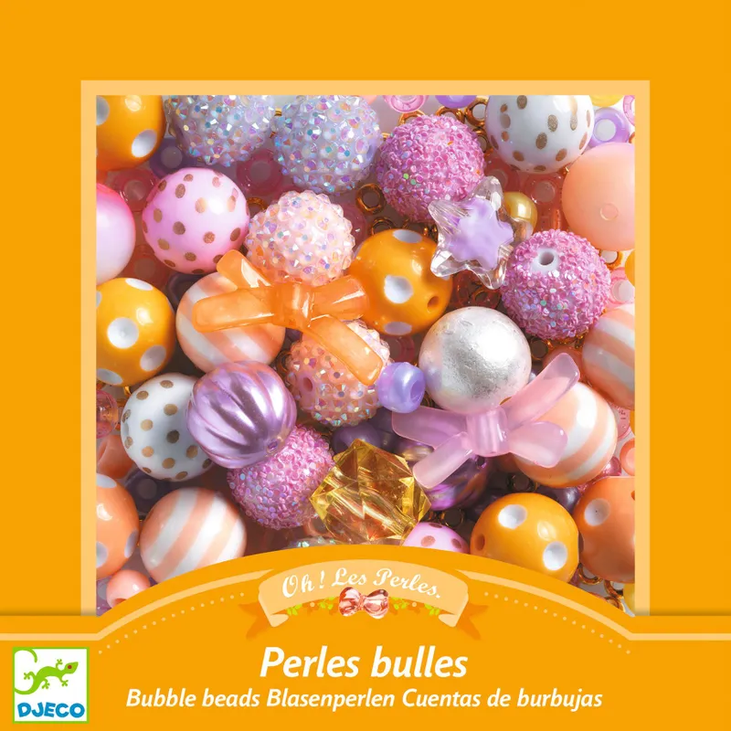 Bubble beads gold - pärlor