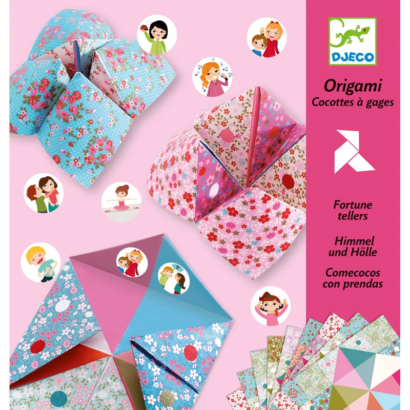Origami, loppan blommönster