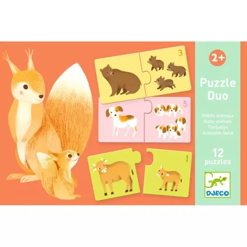 Pussel Duo - baby animals