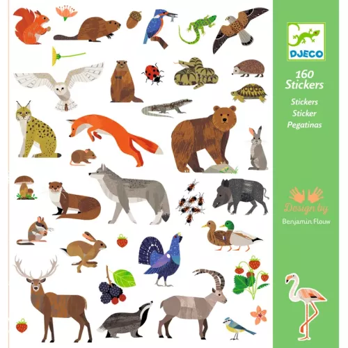 Stickers - Fauna - djur Europa